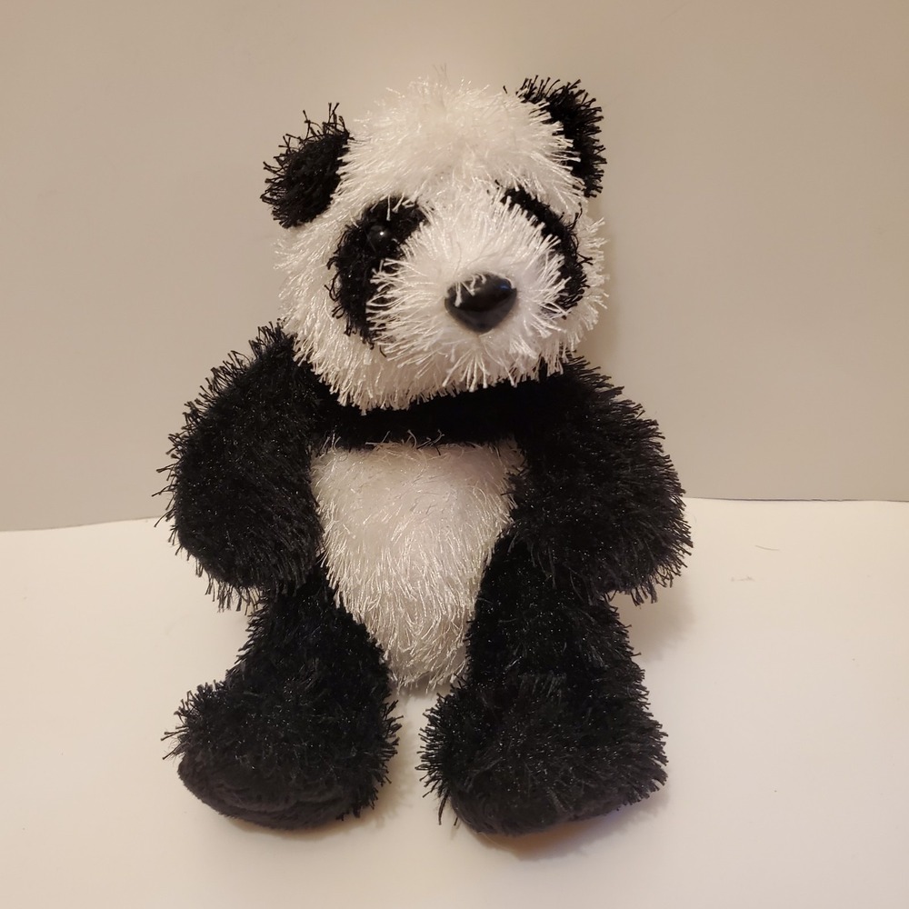 Ganz - Lil' Kinz Panda Plush Stuffed Toy - 6 To 7" - Black White‎